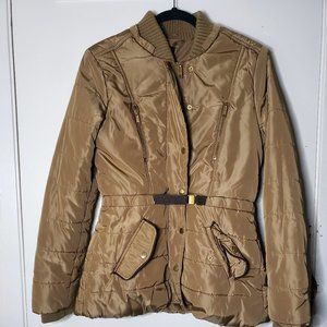 Tan Puffer Coat